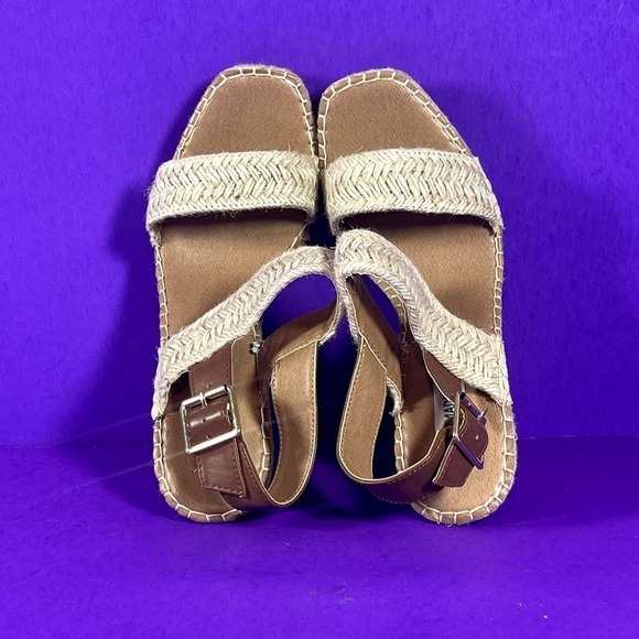 Steve Madden Women's Natural Raffia Uri Wedge‎ Sandals Shoe Size 10-NEW - Picture 5 of 10